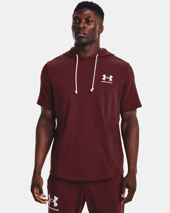 Men's UA Rival Terry Short Sleeve Hoodie image number 0