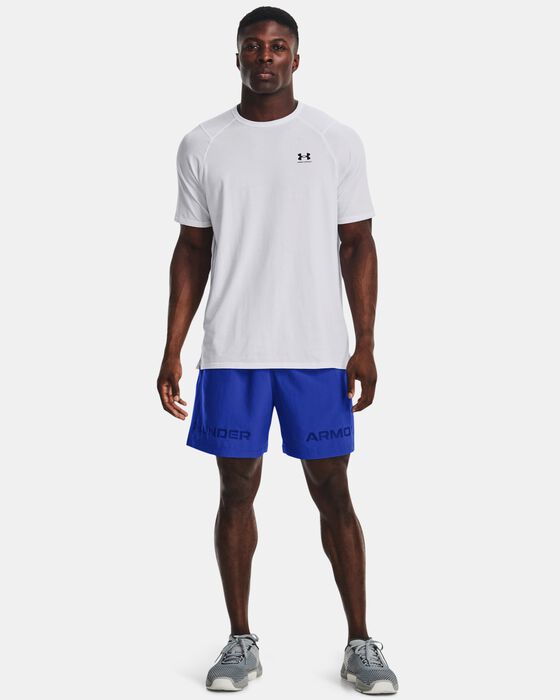 Men's UA Woven Graphic Wordmark Shorts image number 2