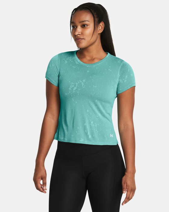 Women's UA Launch Splatter Short Sleeve image number 0