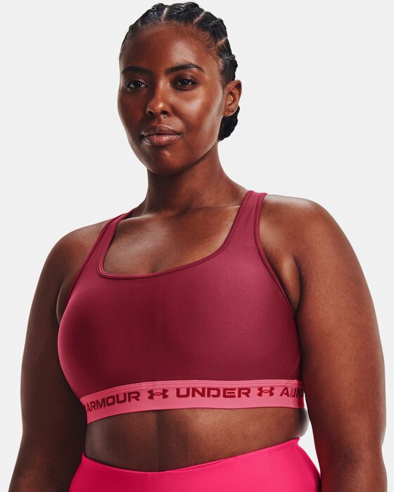 Under Armour Women's UA Infinity High Zip Sports Bra Pink in Dubai