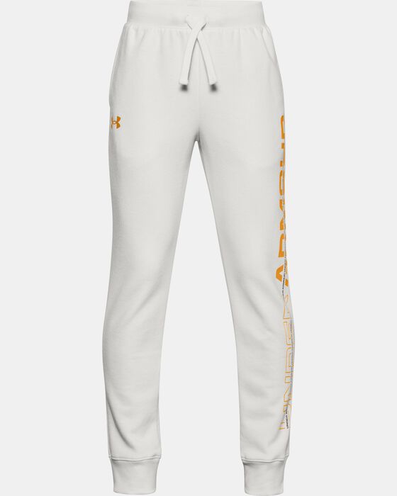 Boys' UA Rival Fleece Graphic Joggers image number 0