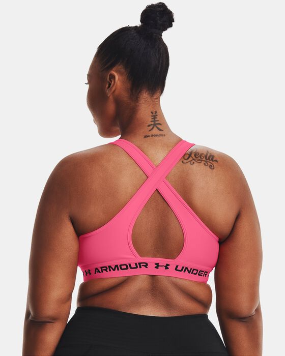 Women's Armour® Mid Crossback Sports Bra image number 6
