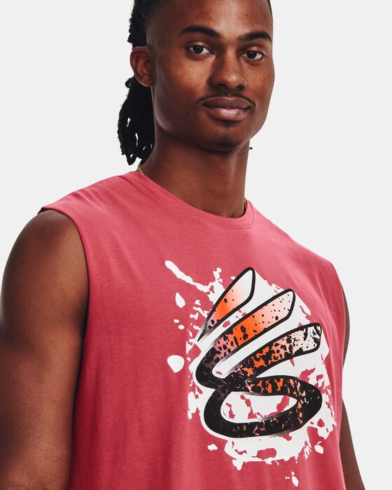 Men's Curry Sleeveless T-Shirt image number 3