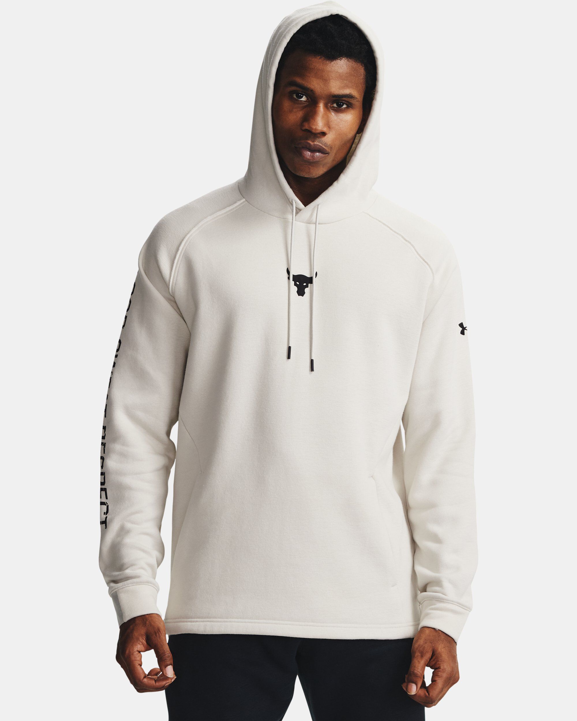 Buy Men s Project Rock Charged Cotton Hoodie White in Dubai UAE Under Armour