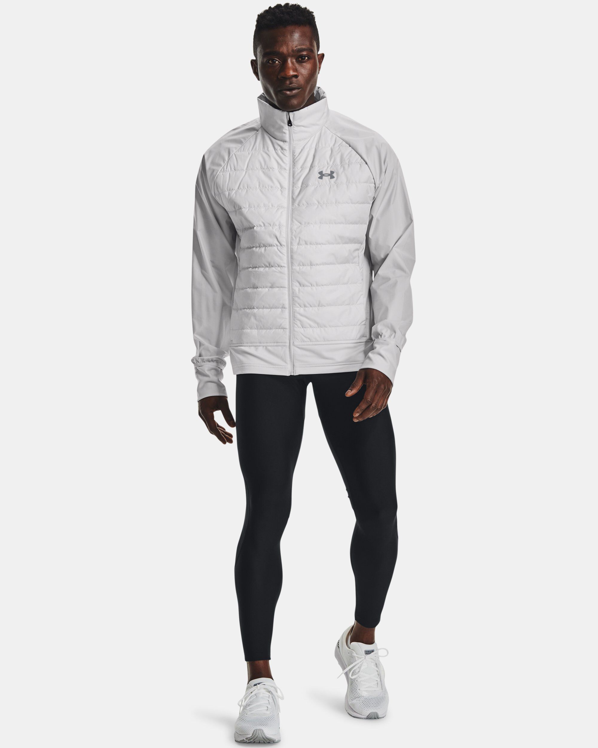 Buy Men s UA Run Insulate Hybrid Jacket Grey in Dubai UAE Under Armour