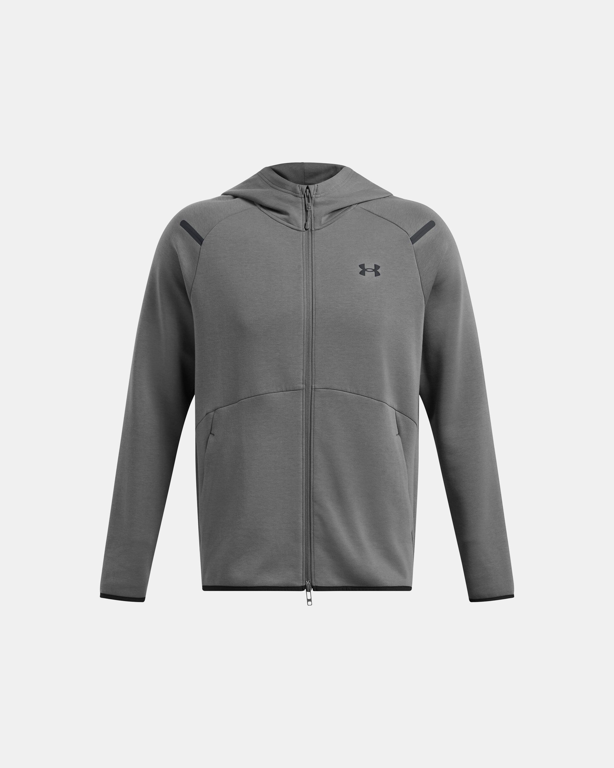 Buy Men's UA Unstoppable Fleece Full-Zip Hoodie Grey in Dubai, UAE | Under  Armour