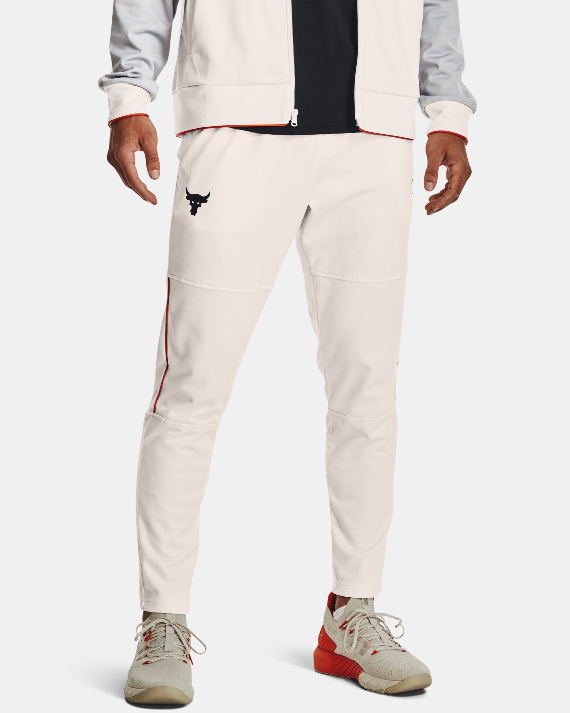 Buy Men's Project Rock Knit Track Pants White in Dubai, UAE | Under Armour