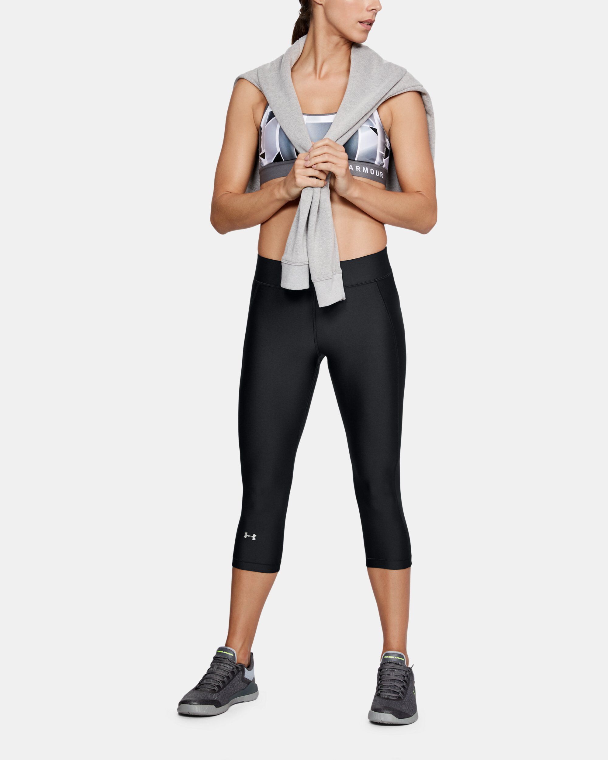 Under Armour Women s HeatGear Armour Capris Grey in Dubai UAE