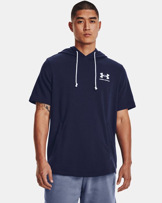 Men's UA Rival Terry Short Sleeve Hoodie image number 0