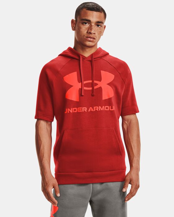 Under Armour Men's UA Rival Fleece Big Logo Short Sleeve Hoodie Red in  Dubai, UAE