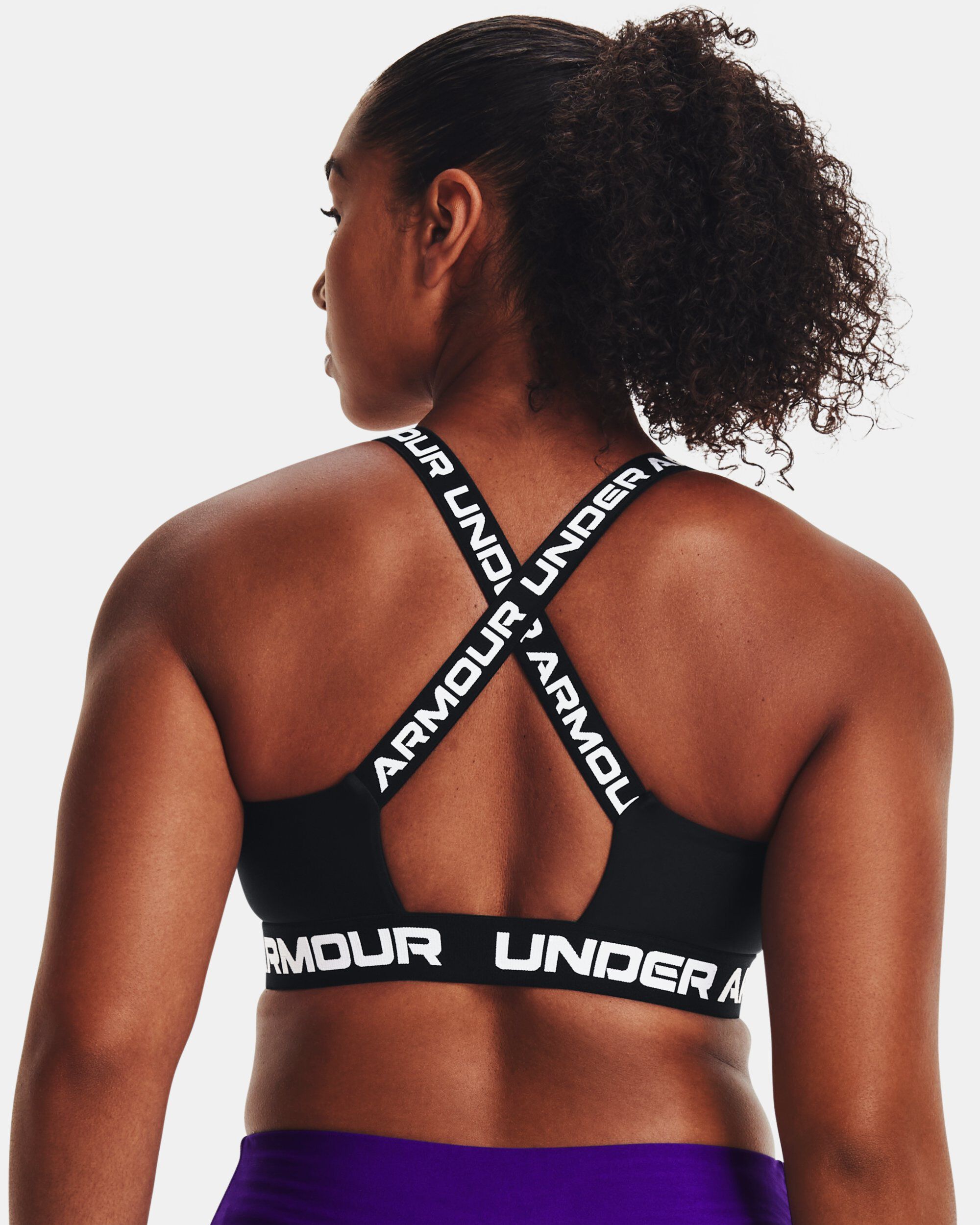 Under armour strappy sports bra store