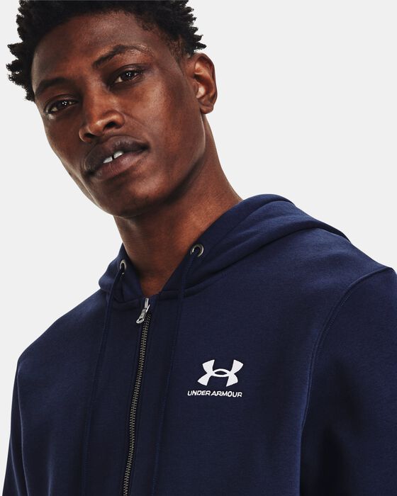 Men's UA Essential Fleece Full-Zip Hoodie image number 3