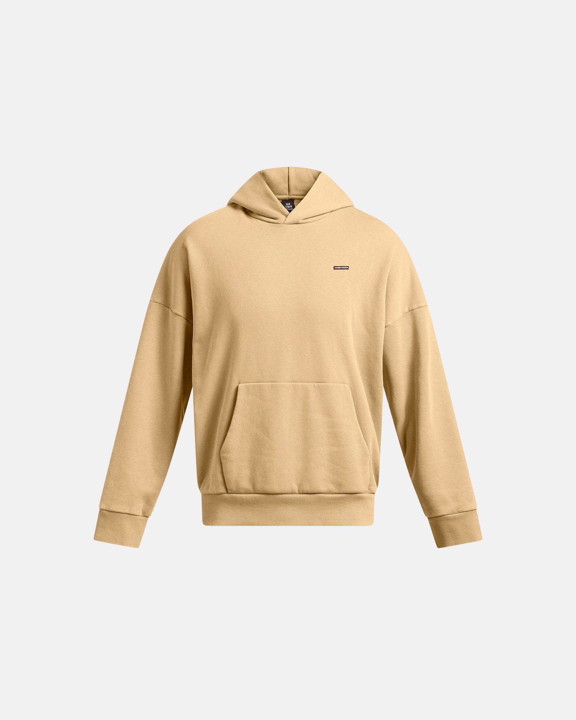 Buy Men s UA Icon Heavyweight Fleece Wash Oversized Hoodie Brown in Dubai UAE Under Armour