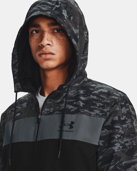Buy Men's UA Sportstyle Camo Windbreaker Jacket Black in Dubai, UAE