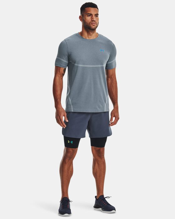 Men's UA RUSH™ Seamless Legacy Short Sleeve image number 2