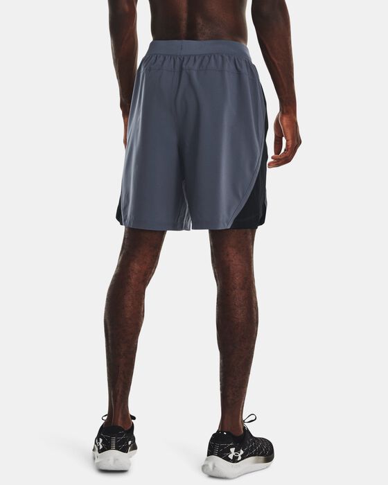 Buy Men's UA Launch Run 2in1 Shorts Grey in Dubai, UAE Under Armour