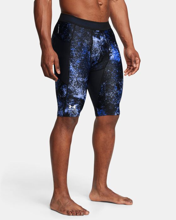 Men's HeatGear® Iso-Chill Printed Long Shorts image number 0