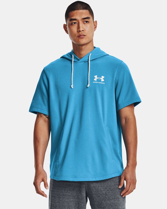 Men's UA Rival Terry Short Sleeve Hoodie image number 0