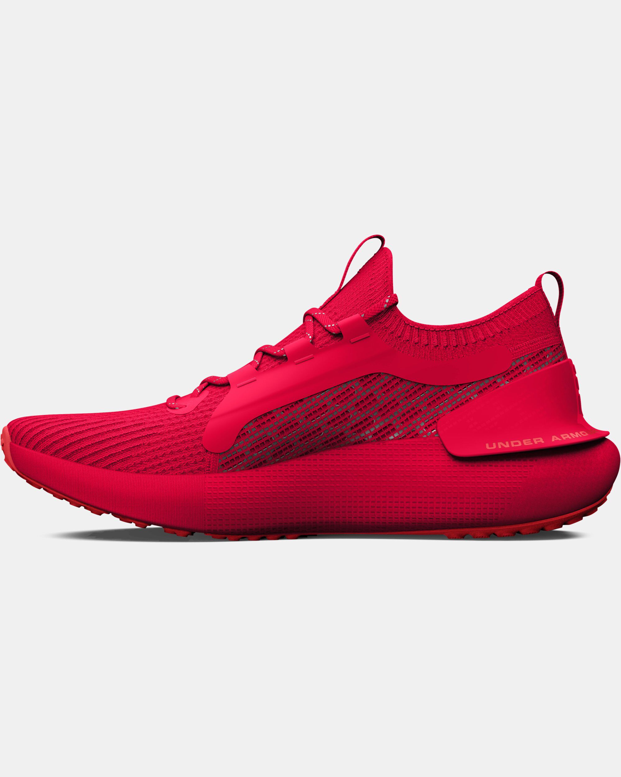 Red under store armour shoes