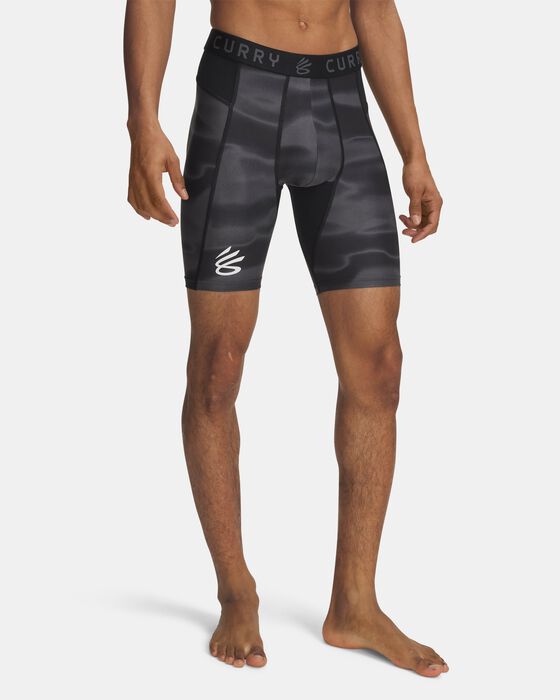 Men's Curry HeatGear® Printed Shorts image number 0