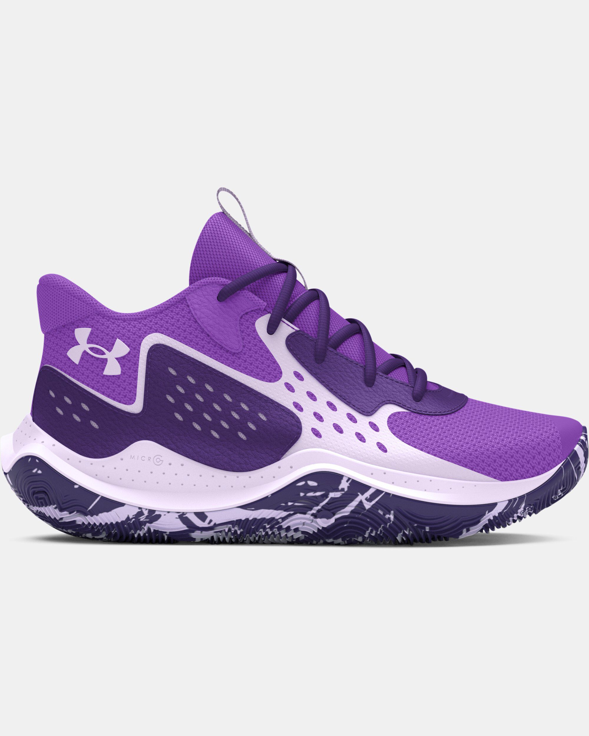 Under armour basketball shoes purple discount