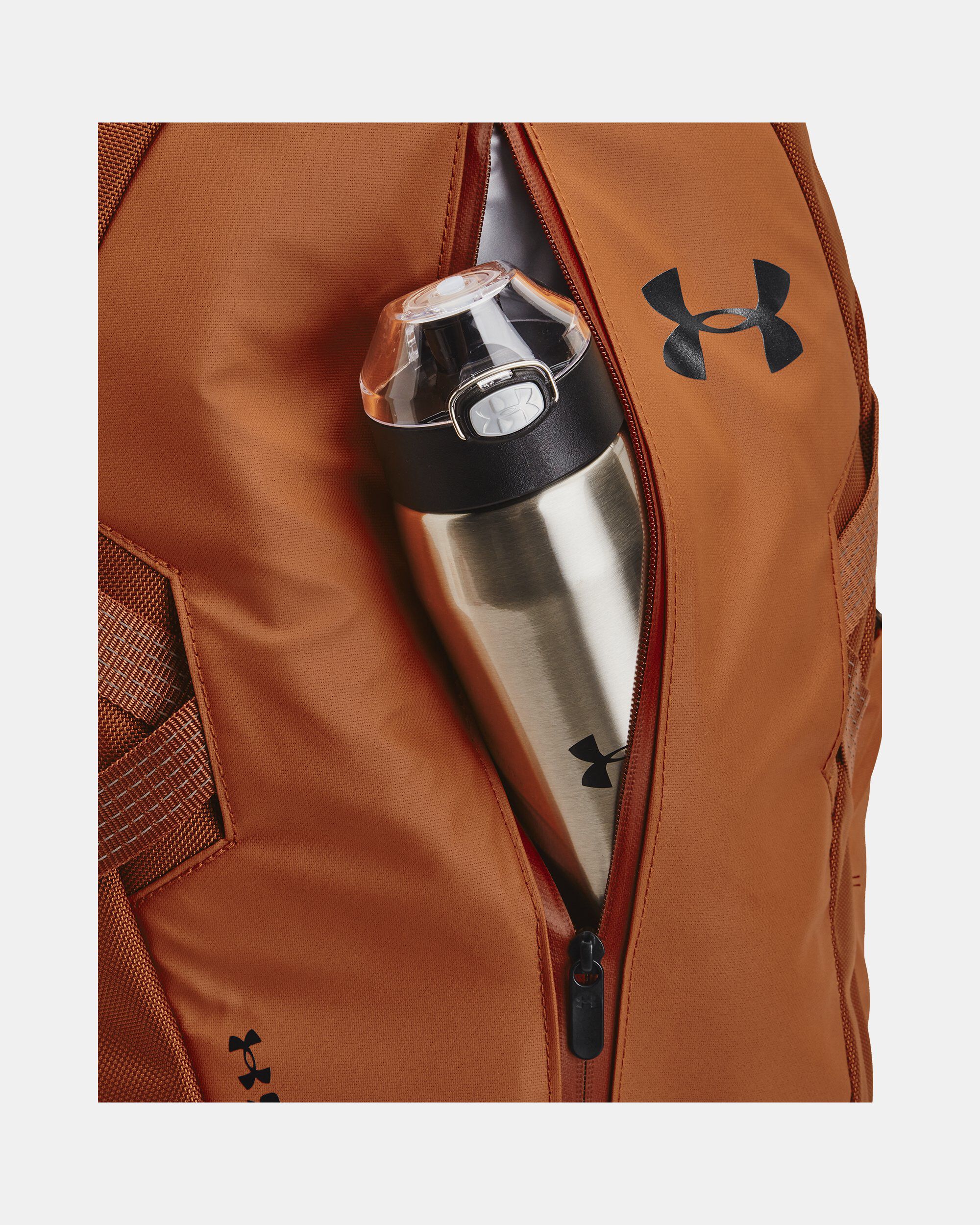 Orange and black sales under armour backpack