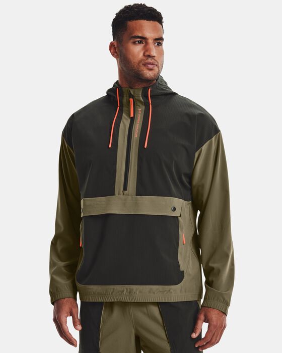Men's UA RUSH™ Woven Hooded Popover Men's UA RUSH™ Woven Hooded Popover image number 4