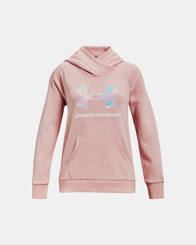 Girls' UA Rival Fleece Core Logo Hoodie