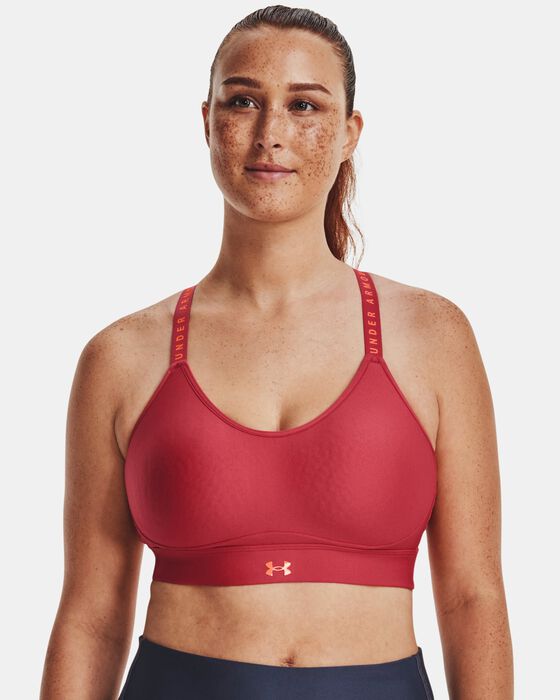 Women's UA Infinity Low Covered Sports Bra image number 1