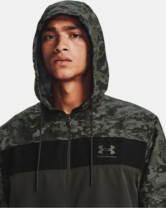 Buy Men's UA Sportstyle Camo Windbreaker Jacket Green in Dubai, UAE