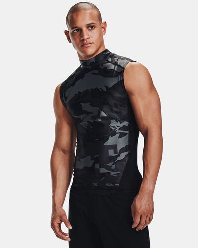 Men's UA Iso-Chill Compression Mock Printed Sleeveless