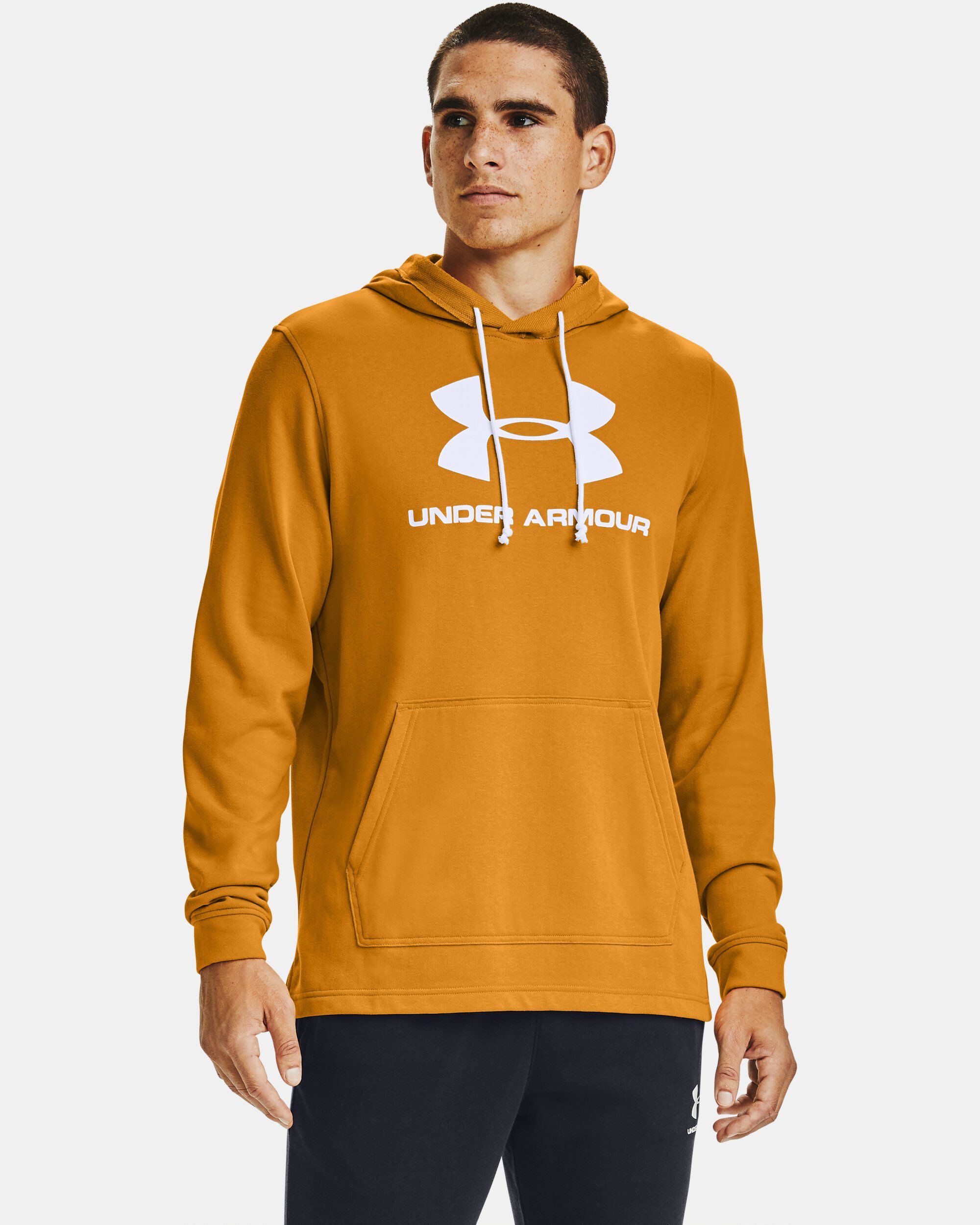 Under Armour Men s UA Sportstyle Terry Logo Hoodie Yellow in Dubai