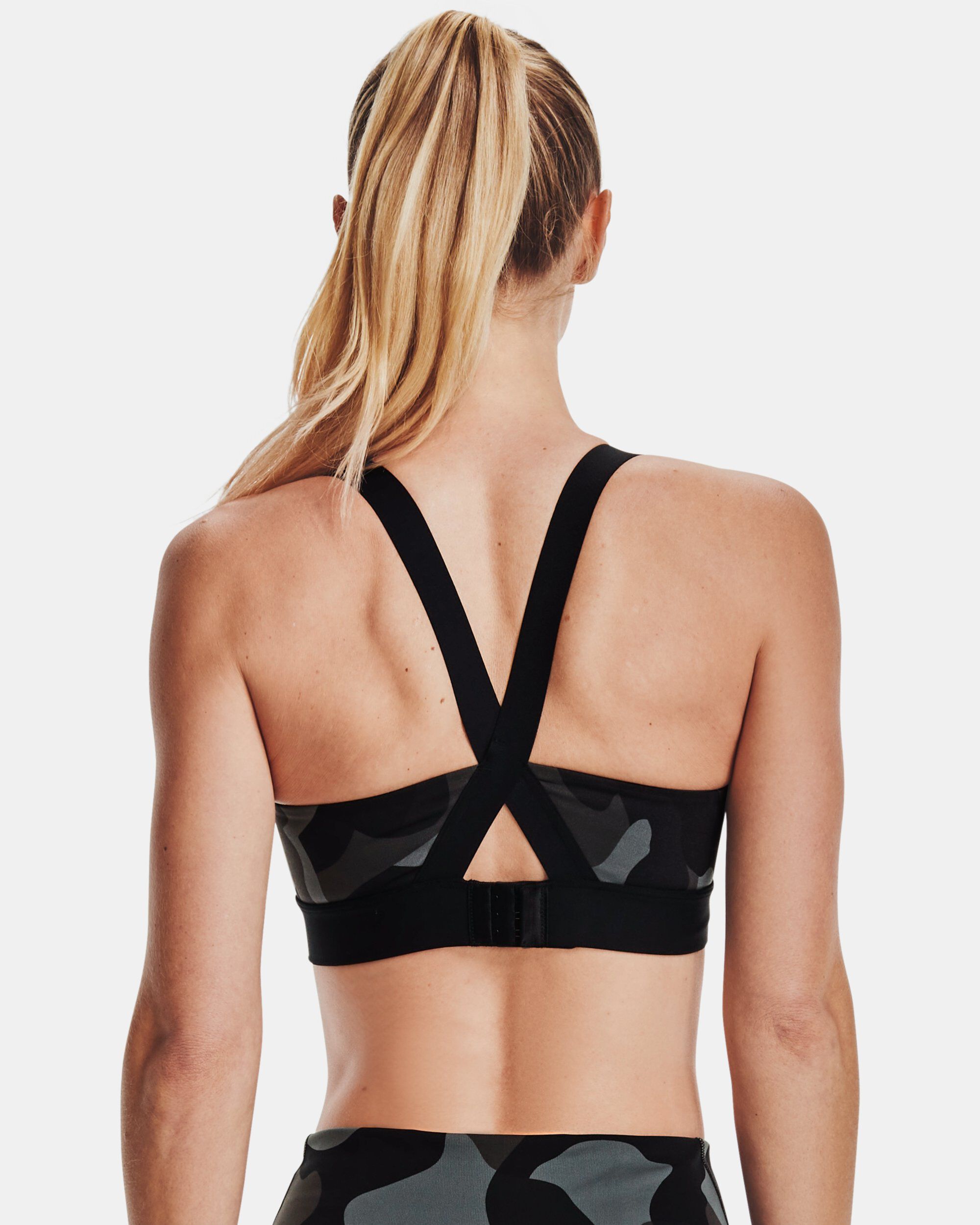 Women s UA RUSH Mid Camo Sports Bra