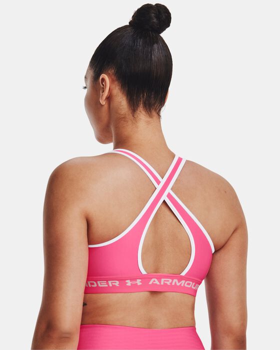 Women's Armour® Mid Crossback Sports Bra image number 5