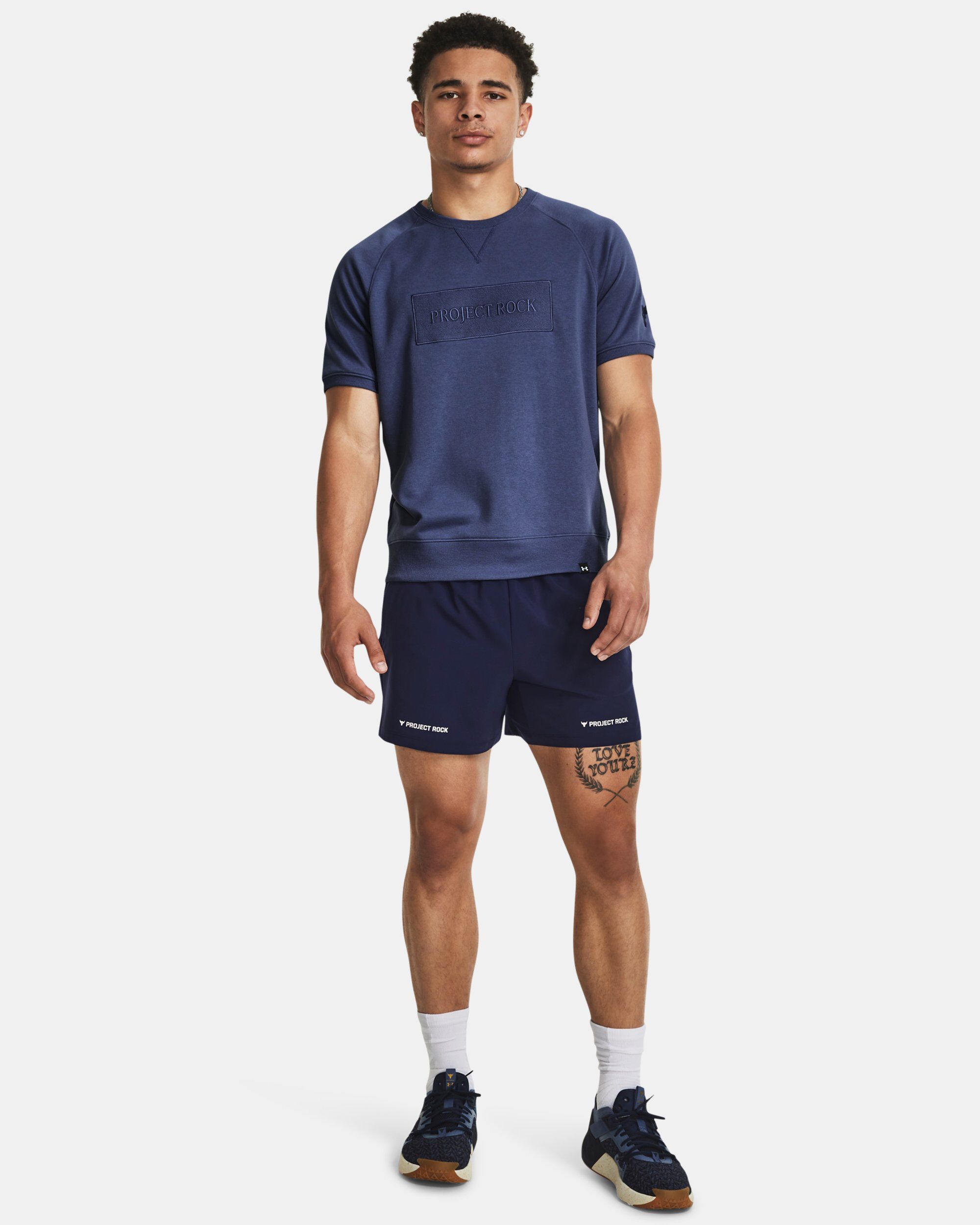 Blue nike gym top discount