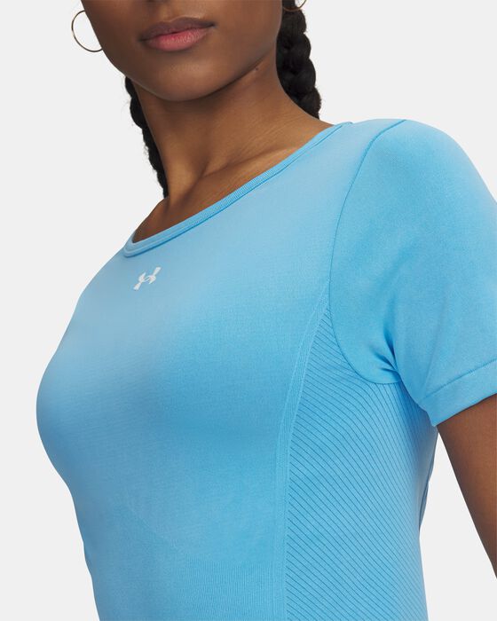 Women's UA Vanish Seamless Washed Short Sleeve image number 2