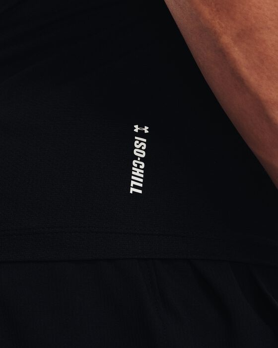 Men's UA Iso-Chill Compression Mock Printed Sleeveless image number 4
