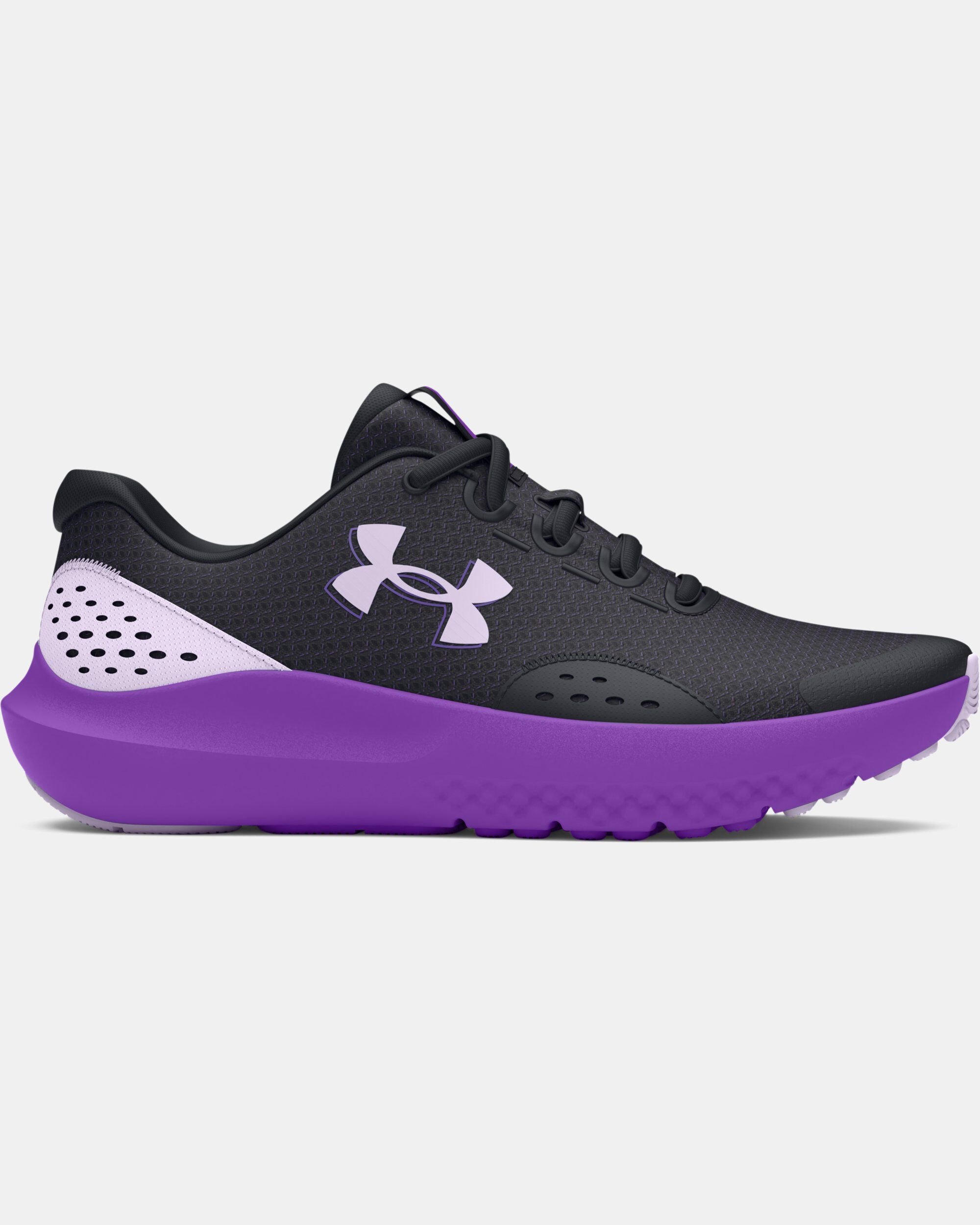 Buy Girls Grade School UA Surge 4 Running Shoes Black in Dubai UAE Under Armour
