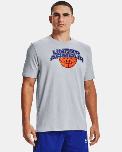 Men's UA Basketball Branded Wordmark Short Sleeve