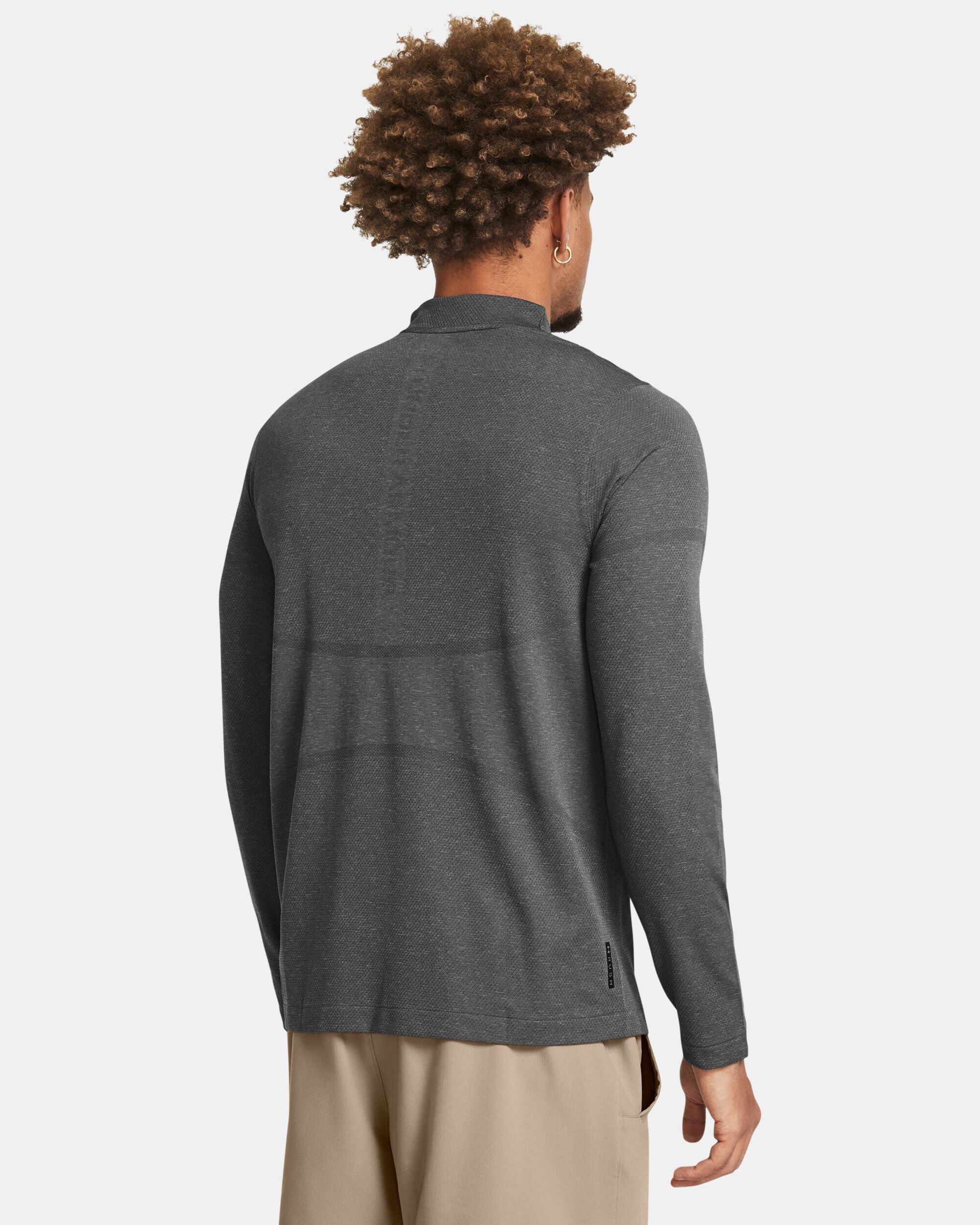 Buy Men's UA Vanish Elite Seamless ¼ Zip Grey in Dubai, UAE