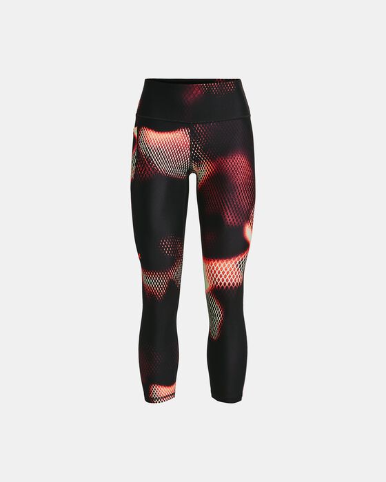 Women's HeatGear® Armour No-Slip Waistband Printed Ankle Leggings image number 5