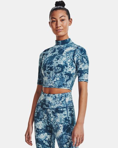 Women's UA Meridian Print Crop Short Sleeve
