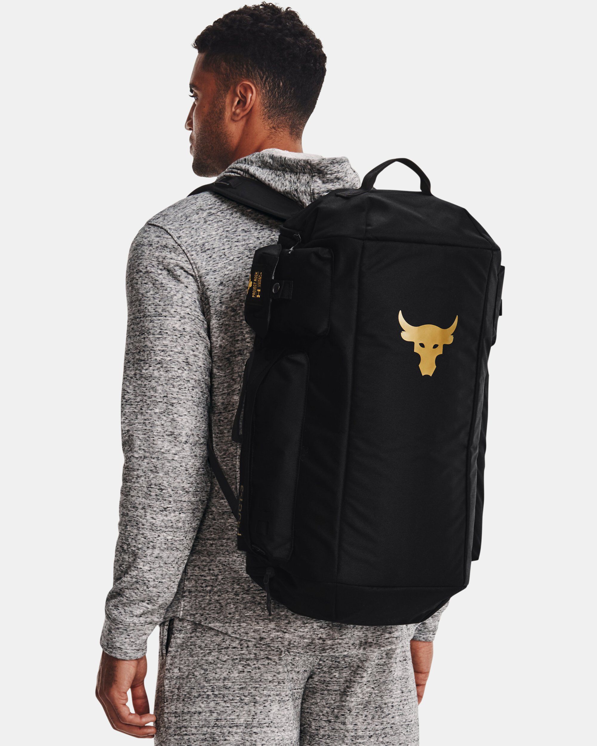 Buy Project Rock Duffle Backpack Black in Dubai, UAE | Under