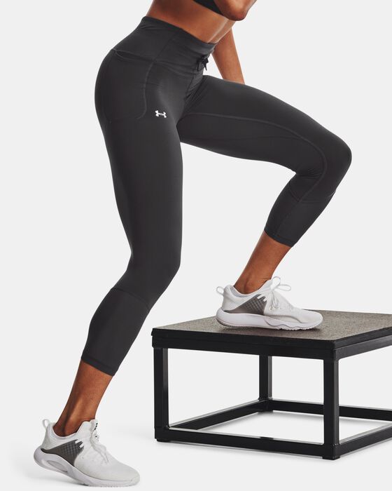 Women's UA Meridian Rib Waistband Ankle Leggings image number 6