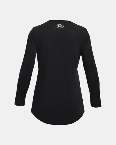 Girls' UA Tech™ Graphic Print Fill Big Logo Long Sleeve