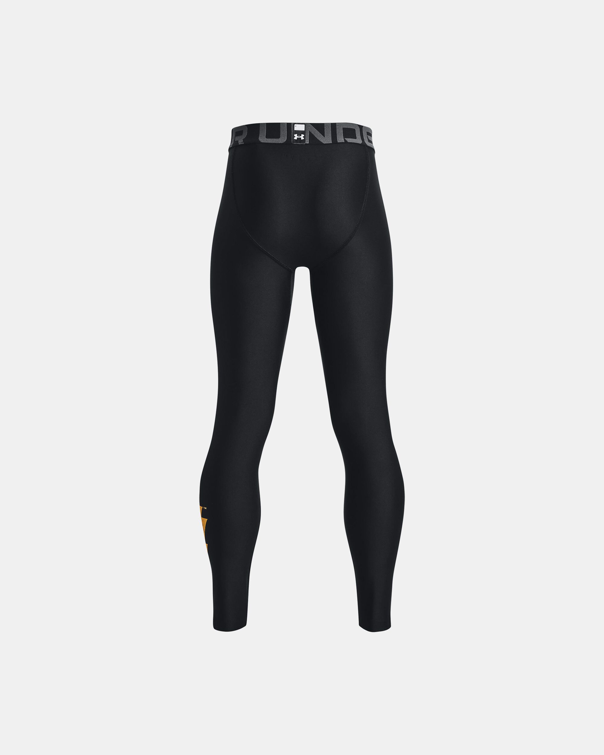 Under Armour Boys Project Rock HeatGear Black Adam Leggings
