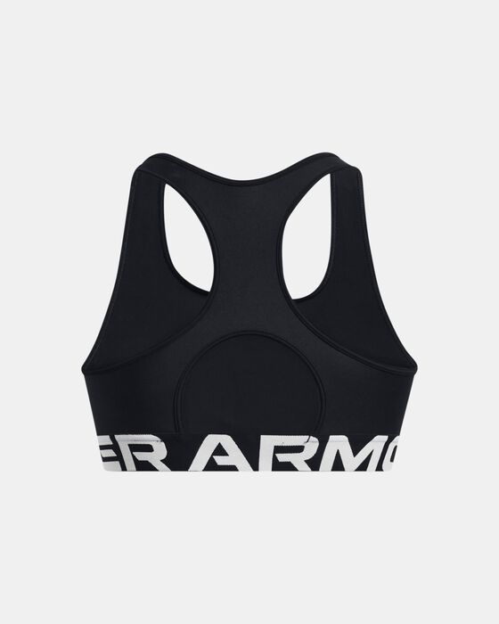 Women's HeatGear® Armour Mid Branded Sports Bra image number 8