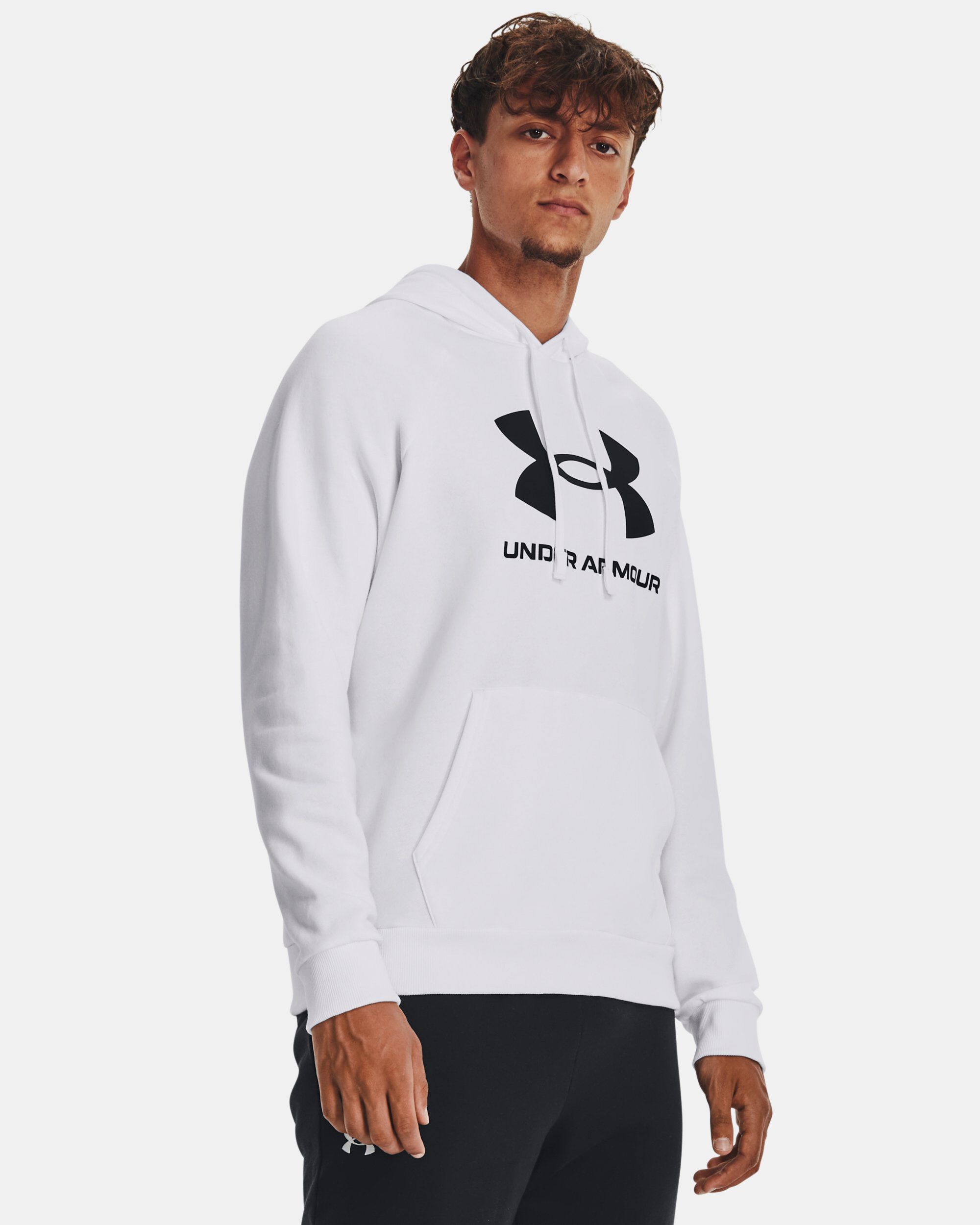 Under Armour Men s UA Rival Fleece Logo Hoodie White in Dubai UAE