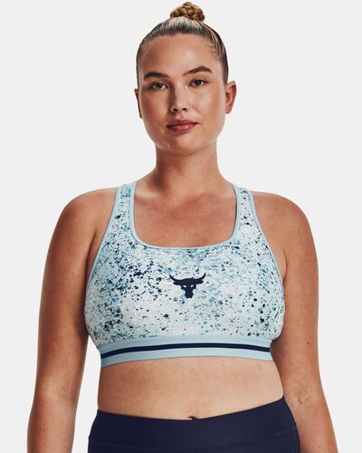 Women's Project Rock Printed Crossback Sports Bra