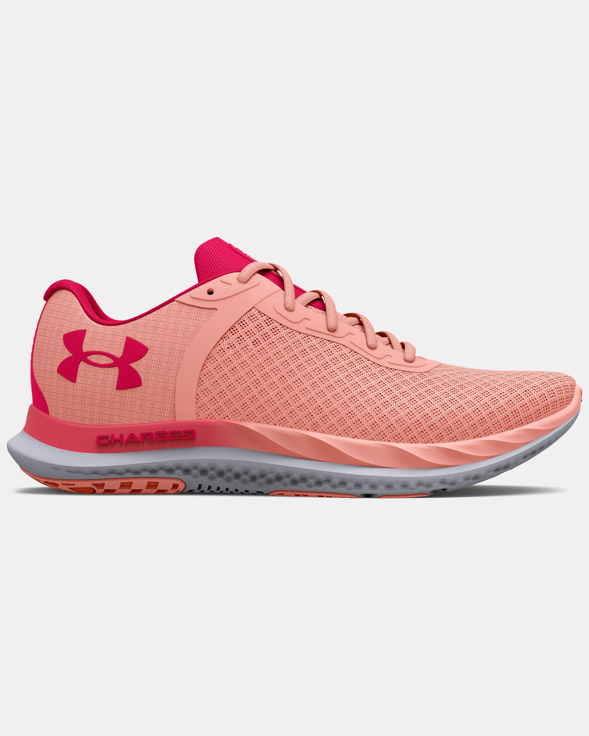 Womens pink clearance under armour sneakers